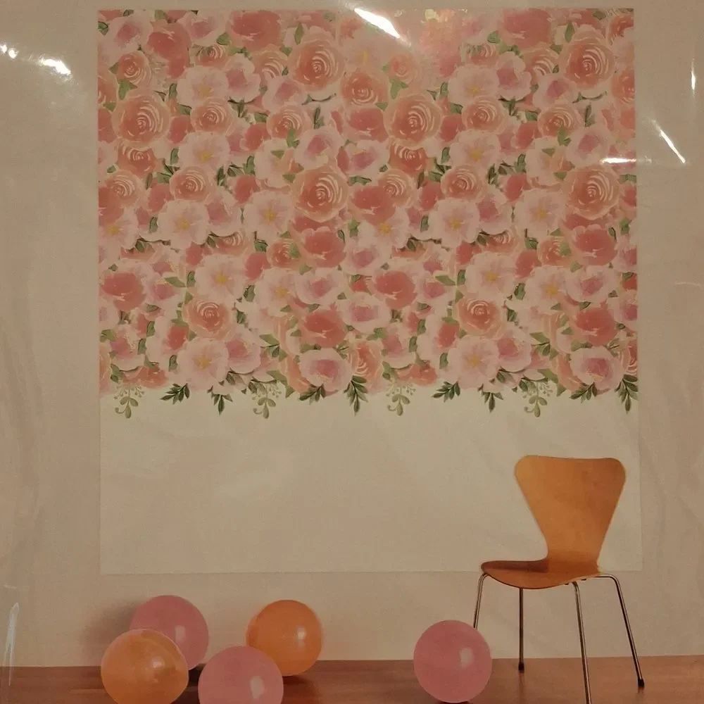 Floral Canvas Backdrop - Picture 3 of 5